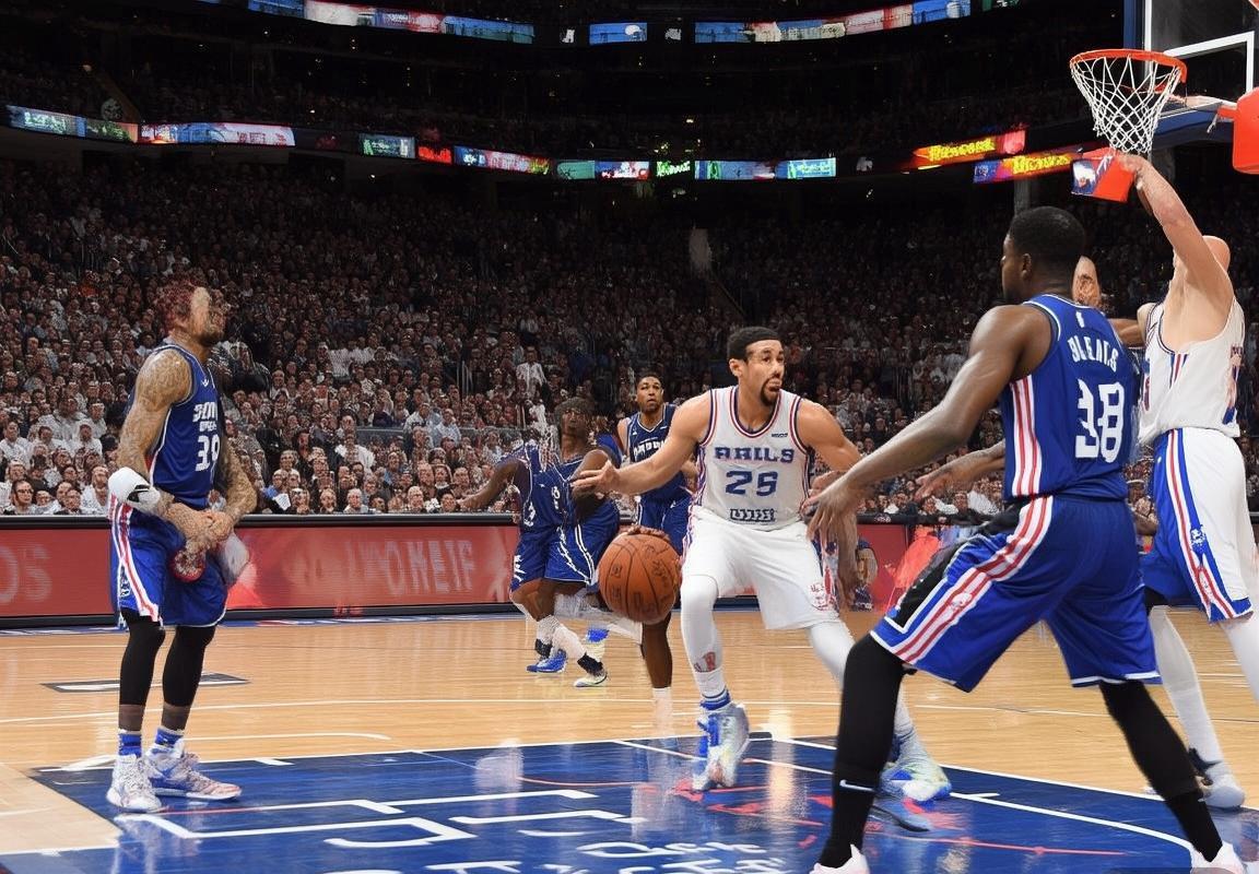 76人与篮网巅峰对决：火花瞬间与战术解析(图4)